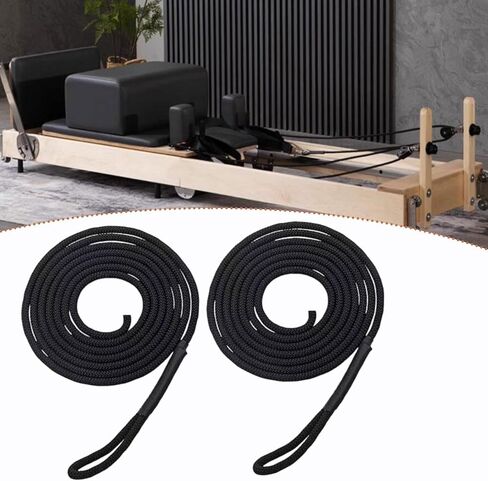 2 Pcs Pilates Reformer Pull Rope Component, Pilates Reformer Ropes Replacement, Versatile Professional Band Part Fitting Hardware Component for Workout Equipment Pilate Core Bed in Saudi Arabia
