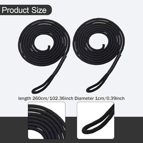 2 Pcs Pilates Reformer Pull Rope Component, Pilates Reformer Ropes Replacement, Versatile Professional Band Part Fitting Hardware Component for Workout Equipment Pilate Core Bed in Saudi Arabia