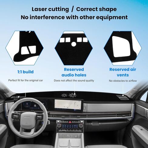 حصيرة تغطية Dash Cover متوافقة مع Hyundai Sonata 2011 2012 2013 2014 Dashboard Cover for Pad Custom Car Dashboard Accessories Ornament in Saudi Arabia