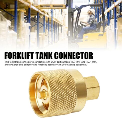 Metal Forklift Tank Connector, Quick Install Adapter for 20lb 33.5lb 43.5lb Tanks, for Coupler 7141F and 7141M in Saudi Arabia