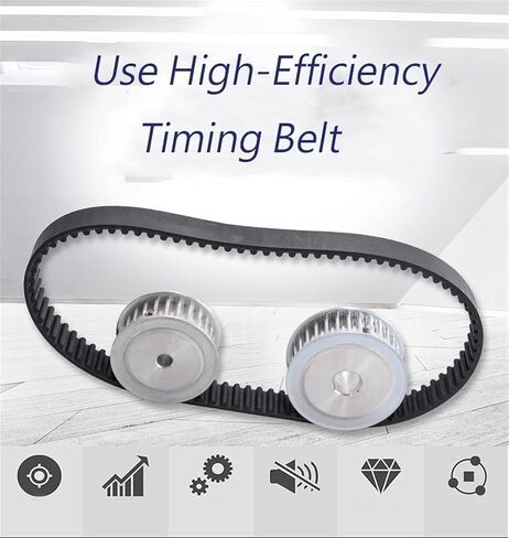 HTD Belt 500-5M-10, Closed Loop Timing Belts, 12/15/30mm Width, 500 Length, Synchronous Rubber Belts Part, 100 Teeth, Suitable for Timing Pully (Length : 500-5M, Width : Width 10mm) in Saudi Arabia