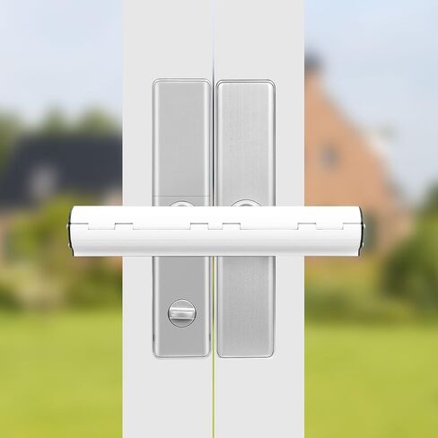 Qivine French Patio Door Security Lock ، قفل أمن الباب الفرنسي 13 بوصة للأبواب المتوافقة مع الفناء الأفقي المزدوج والمعهد (النوع ب) in Saudi Arabia