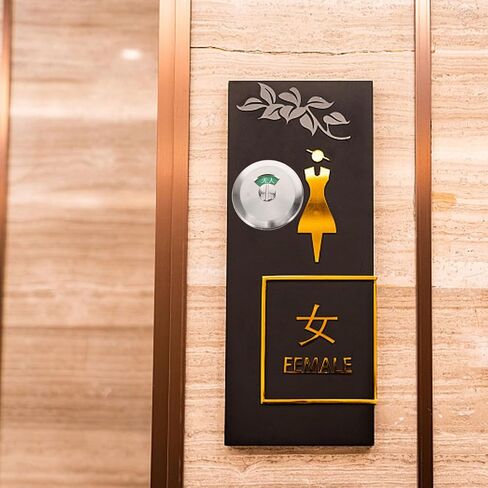 Commercial Door Lock Handle for Bathroom Privacy, Standard Vacant Occupied Sign with Indicator for Men Women Restroom Bathroom Door (Without Lock) in Saudi Arabia