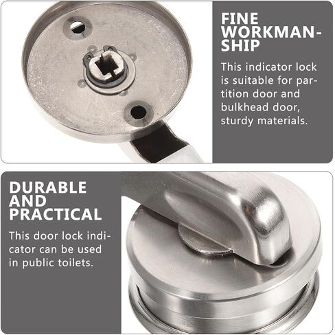 Commercial Door Lock Handle for Bathroom Privacy, Standard Vacant Occupied Sign with Indicator for Men Women Restroom Bathroom Door (Without Lock) in Saudi Arabia