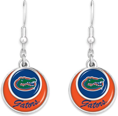 Florida Gators Stacked Disk Earrings Jewelry Gift Licensed UF in Saudi Arabia