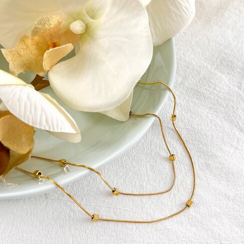 Buyongwant Minimalist Necklace Collar Chain Irregular Daily Versatile Fashion Jewelry Women Girl Silver in Saudi Arabia