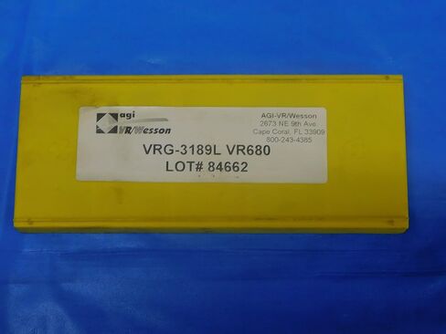 9PCS New AGI-VR/Wesson VRG-3189L VR680 TiN Coated Carbide Grooving Inserts - JP0834RDT in Saudi Arabia