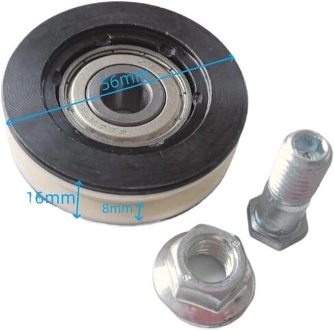 XAA456 FAA5394A50 XYSFAA456 Elevator Door Hanging Wheel White Iron Roller 56 * 16*M10 with Shaft OD 56mm W 16mm Bearing FAA456 in Saudi Arabia