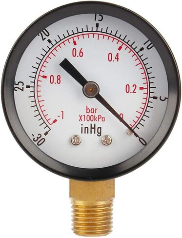 2 "مقاييس ضغط الفراغ ، 1/4" NPT أسفل MOUNT MAT MATT in Saudi Arabia