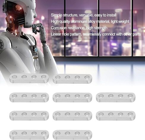 Flat Straight Braces 4x8mm Aluminum Connect Brackets for Robot Engineering Equipment (3102-0007-0056) in Saudi Arabia