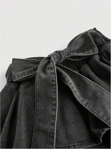 Wdirara Women's Plus Size Tie Bow Mini Mini Skirt Skirt Lyered Shuffle Ceric in Saudi Arabia