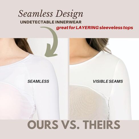Medium Golf Cooling Innerwear Women UV Protection Base Layer Inner Top Shirt Long Sleeves Crew Neck Skin in Kuwait