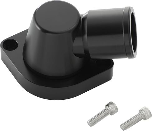 Billet Swivel Thermostat Housings Water NecK 90 1.5" LS Engine Black in Saudi Arabia