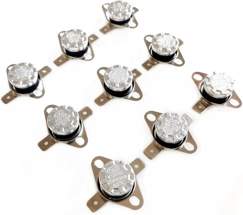 8 Pcs KSD301 100℃ 105℃ 115℃ 125℃ 130℃ 135℃ 140℃ 150℃ Thermostat Temperature Thermal Control Switch Normally Closed (NC 100-150℃) in Saudi Arabia