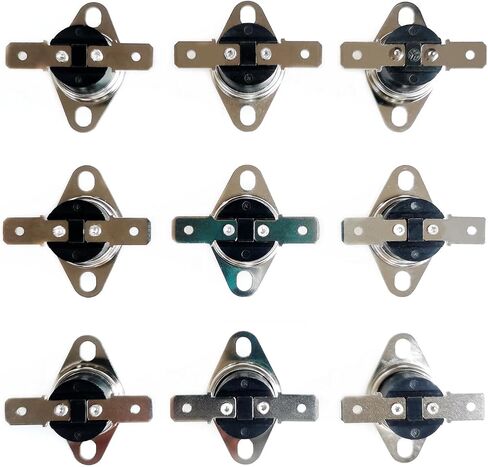 8 Pcs KSD301 100℃ 105℃ 115℃ 125℃ 130℃ 135℃ 140℃ 150℃ Thermostat Temperature Thermal Control Switch Normally Closed (NC 100-150℃) in Saudi Arabia