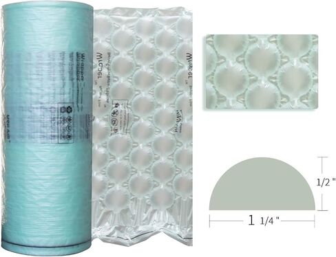 2 Rolls EA2 Air Bubbles Cushion Wrap, 1/2" Air Bubble Roll, 16''W x 1836 Feet Total, ONLY Compatible with Mini AIR Easi Generation 2 Grey color Machine AIR Cushion Air Pillow Bubble bag Wrap in Saudi Arabia