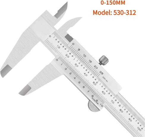 الفرجار Vernier Caliper 6 "0-150mm 530-312 1/128 أدوات قياس الأدوات المقياس (0-150 مم 0.02 مم) in Kuwait
