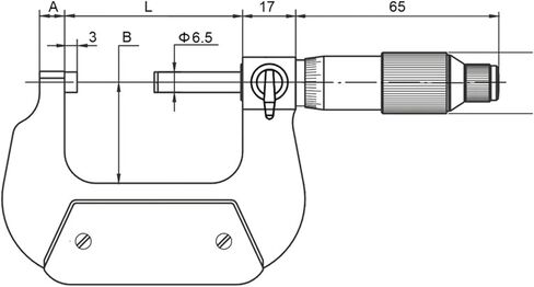 Micrometers 0-25 25-50 50-75 75-100mm (108-03-030 50-75mm) in Kuwait