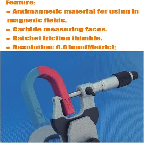 Micrometers 0-25 25-50 50-75 75-100mm (108-03-030 50-75mm) in Kuwait