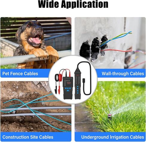 U610 Underground Wire locator ، Tracker Writed Cable Litunder Cable للكابلات المدفونة للحيوانات الأليفة ، واختبار قاطع الدائرة القصيرة من الجدار والكابلات تحت الأرض in Kuwait