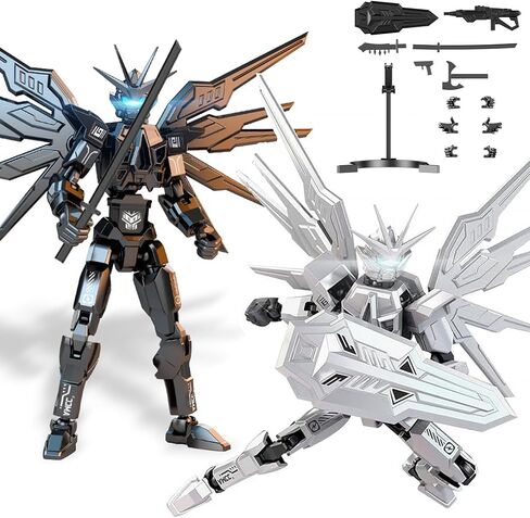 T13 Action Figure 2Pack Sets-تم تجميع لعبة ثلاثية الأبعاد التي تم تجميعها بالفعل مع Dummy 13 ، Titan 13 Robot T-13 Model Dummy Toys Kit لـ 6 7 8 9 10 11 12 سنة هدية للأطفال والكبار in Saudi Arabia