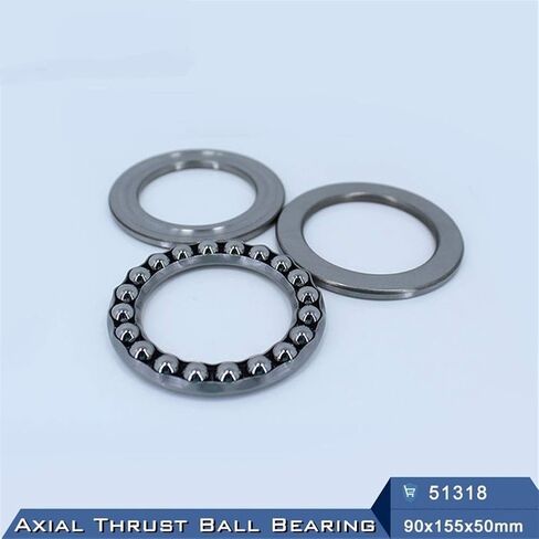 51318 Thrust Ball تحمل 90x155x50mm محامل كرة محورية ABEC-1 مع سباق مضرب RACEWAY 8318 in Saudi Arabia