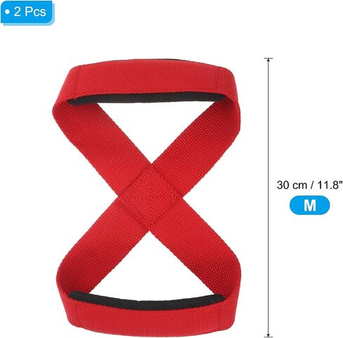 PATIKIL Figure Lifting Strap, Weightlifting Wrist Wraps Dead Lift Padded Grips for Fitness Power Strength Training in Saudi Arabia