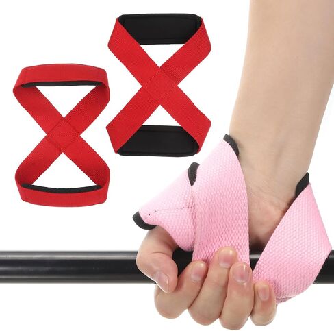 PATIKIL Figure Lifting Strap, Weightlifting Wrist Wraps Dead Lift Padded Grips for Fitness Power Strength Training in Saudi Arabia