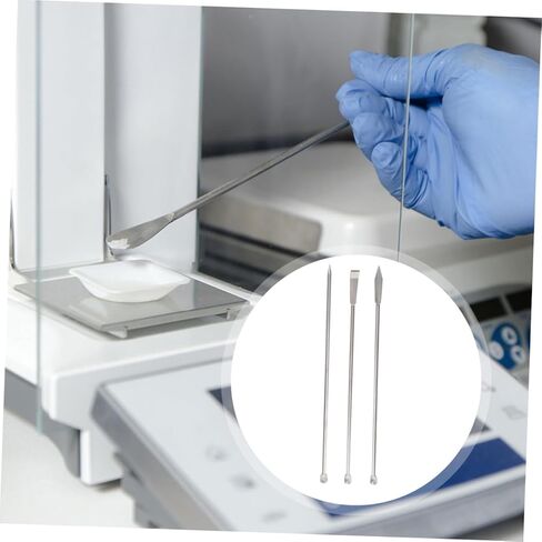 Pretyzoom 2sets Medicine Measurement Acgons Stainless Steel Feather Tiny Lab Labons غير عصرية عملية للمنزل Lab 3pcs*2 in Saudi Arabia