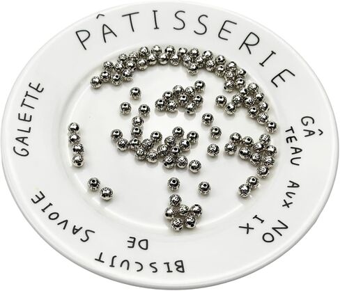 100pcs 8mm Cross Beads Catholic Religious Bead Accessories Diy Rosary Beads Bracelet Necklace Gold and Silver Double Color in Saudi Arabia