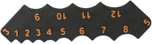 مقياس قطر فيليه - قالب زاوية القوس ، مقياس زاوية مستديرة للبناء ، النجارة ، أدوات القياس (3.66 × 0.98 بوصة) in Kuwait