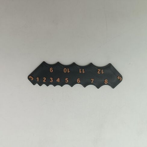 مقياس قطر فيليه - قالب زاوية القوس ، مقياس زاوية مستديرة للبناء ، النجارة ، أدوات القياس (3.66 × 0.98 بوصة) in Kuwait