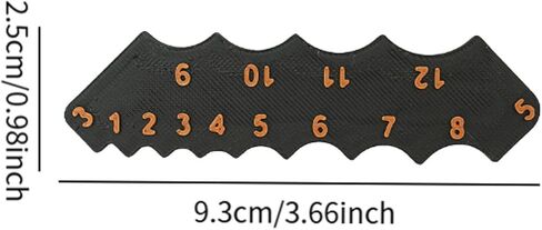 مقياس قطر فيليه - قالب زاوية القوس ، مقياس زاوية مستديرة للبناء ، النجارة ، أدوات القياس (3.66 × 0.98 بوصة) in Kuwait