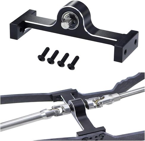 Aluminum Alloy Transfer Case 70mm Width 5mm D-Shaped Shaft for 1/10 RC Crawler Cheater Rigs MOA 1.9 Shafty LCG Chassis Build in Saudi Arabia