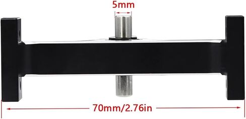 Aluminum Alloy Transfer Case 70mm Width 5mm D-Shaped Shaft for 1/10 RC Crawler Cheater Rigs MOA 1.9 Shafty LCG Chassis Build in Saudi Arabia