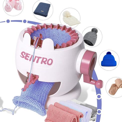 SENTRO Knitting Machines, 40 Needles Knitting Loom Machines, Crochet Knitting Loom Machine for Kids/Adults in Saudi Arabia
