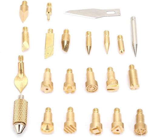 RespiceFinem لحام النحاس الحديد طرف الخشب حرق النصائح 15. 0 × 8. 0 × 1. 0 22pcs لحام النحاس الحديد الحديد حرق القلم نصيحة pyrograph in Saudi Arabia