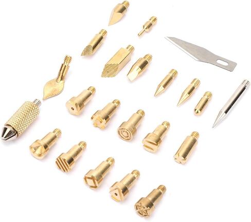 RespiceFinem لحام النحاس الحديد طرف الخشب حرق النصائح 15. 0 × 8. 0 × 1. 0 22pcs لحام النحاس الحديد الحديد حرق القلم نصيحة pyrograph in Saudi Arabia