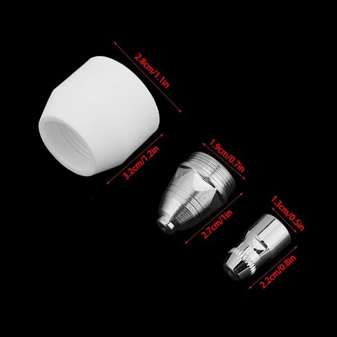 Ceramics Material P80 Electrode 20. 0×10. 0×6. 0 25Pcs Cutting Tips Electrode Consumable Accessory Fit for P80 Cutting Torch P80 Electrode in Saudi Arabia