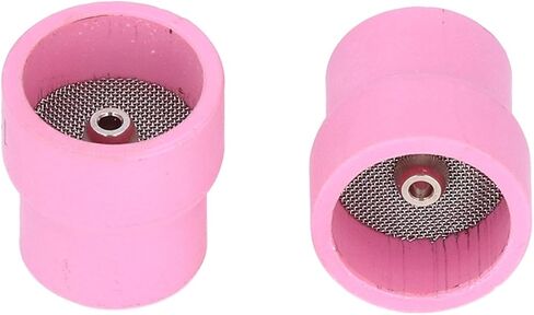 I 2Pcs Tig Welding Cup 12 14 Ceramic Nozzle Accessory Set Kit for Wp9 17 18 20 25 26 White(Redness) in Saudi Arabia