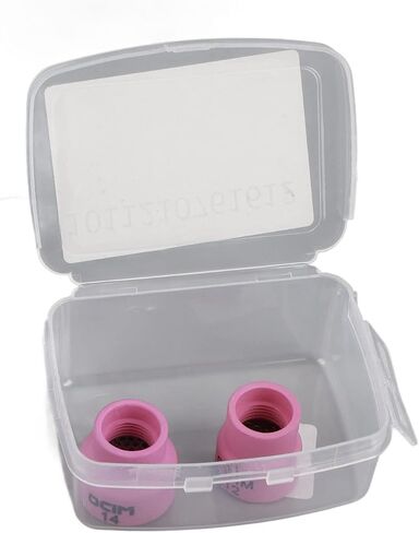 I 2Pcs Tig Welding Cup 12 14 Ceramic Nozzle Accessory Set Kit for Wp9 17 18 20 25 26 White(Redness) in Saudi Arabia