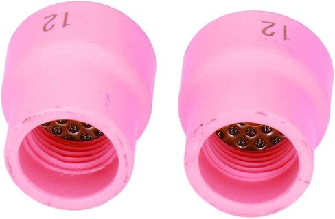 I 2Pcs Tig Welding Cup 12 14 Ceramic Nozzle Accessory Set Kit for Wp9 17 18 20 25 26 White(Redness) in Saudi Arabia