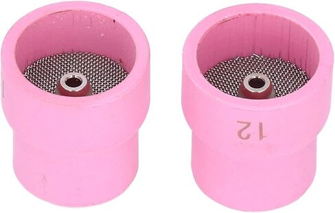 I 2Pcs Tig Welding Cup 12 14 Ceramic Nozzle Accessory Set Kit for Wp9 17 18 20 25 26 White(Redness) in Saudi Arabia