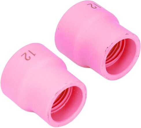 I 2Pcs Tig Welding Cup 12 14 Ceramic Nozzle Accessory Set Kit for Wp9 17 18 20 25 26 White(Redness) in Saudi Arabia