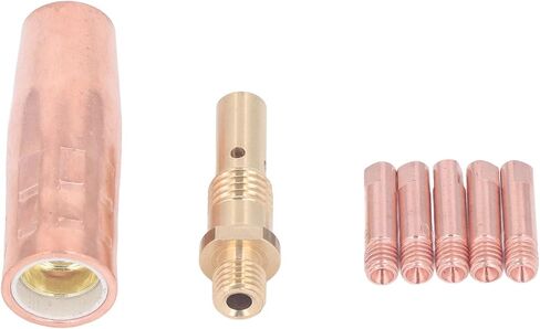 Mig Welding Gun Accessory Brass 0.9mm Tip Gas Nozzle Gas Diffuser Set for Magnum 100L in Saudi Arabia