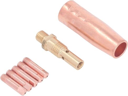 Mig Welding Gun Accessory Brass 0.9mm Tip Gas Nozzle Gas Diffuser Set for Magnum 100L in Saudi Arabia