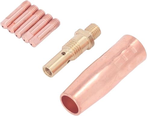 Mig Welding Gun Accessory Brass 0.9mm Tip Gas Nozzle Gas Diffuser Set for Magnum 100L in Saudi Arabia