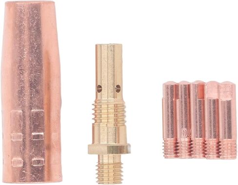 Mig Welding Gun Accessory Brass 0.9mm Tip Gas Nozzle Gas Diffuser Set for Magnum 100L in Saudi Arabia