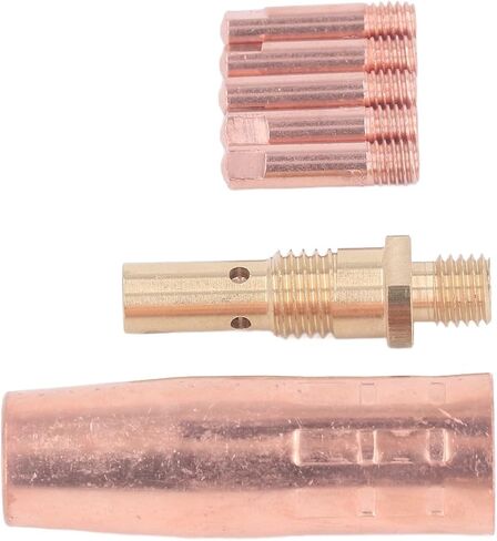 Mig Welding Gun Accessory Brass 0.9mm Tip Gas Nozzle Gas Diffuser Set for Magnum 100L in Saudi Arabia
