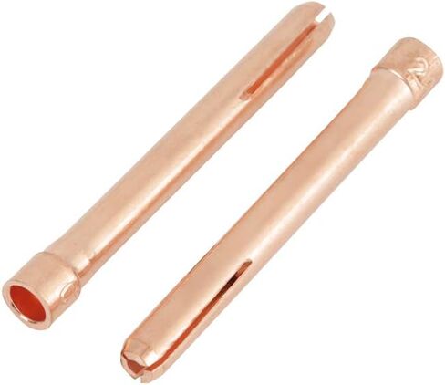محترم 10 قطع 10N24 COLPPER COLLETS لـ TIG TIG Torch WP-17/18/26-2.4 مم ملحقات قوة القطر in Saudi Arabia